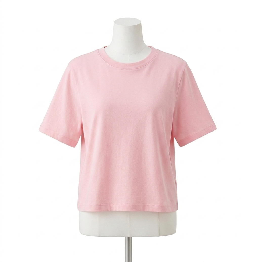 NEW MICHAEL STARS kona cotton boxy crew top in blush